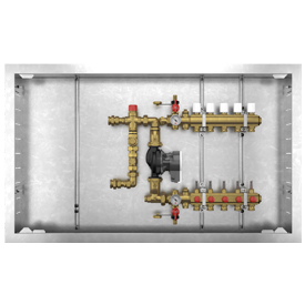 R559N Kompletna grupa mieszająco-dystrybucyjna z szafką i elektroniczną termoregulacją.